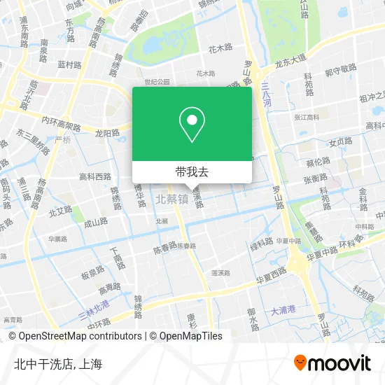 北中干洗店地图