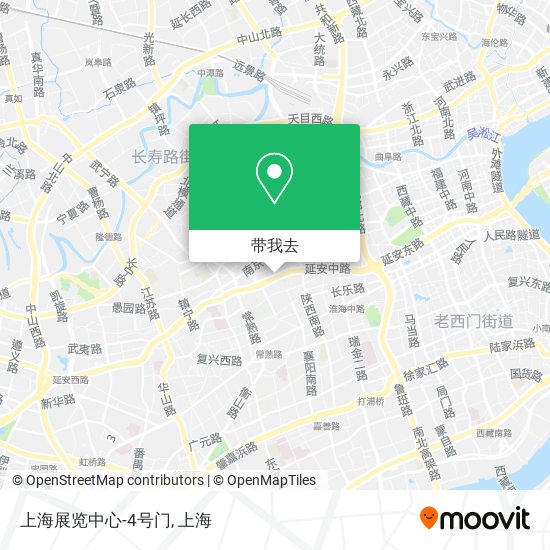 上海展览中心-4号门地图