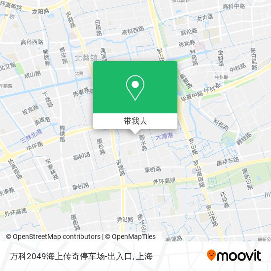 万科2049海上传奇停车场-出入口地图
