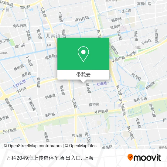 万科2049海上传奇停车场-出入口地图