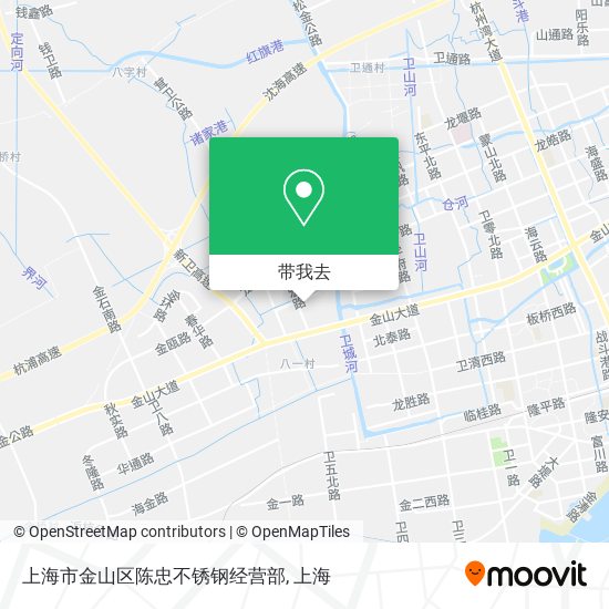 上海市金山区陈忠不锈钢经营部地图