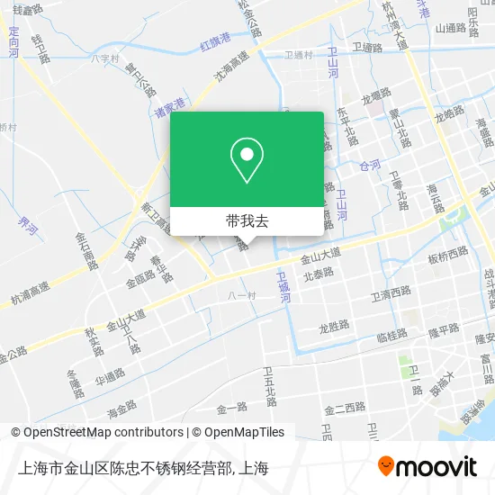 上海市金山区陈忠不锈钢经营部地图