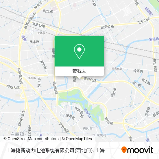 上海捷新动力电池系统有限公司(西北门)地图