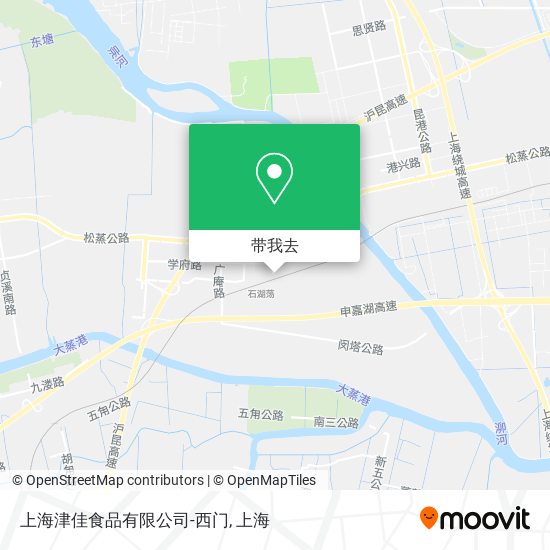 上海津佳食品有限公司-西门地图
