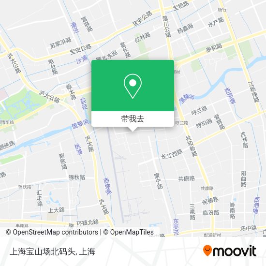 上海宝山场北码头地图