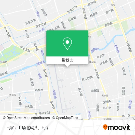 上海宝山场北码头地图