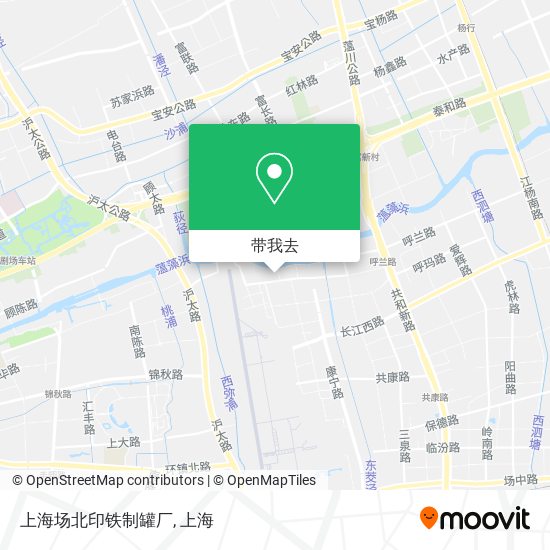 上海场北印铁制罐厂地图