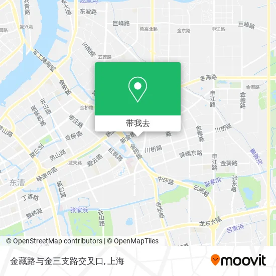 金藏路与金三支路交叉口地图