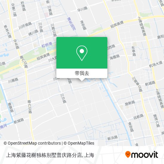 上海紫藤花榭独栋别墅普庆路分店地图
