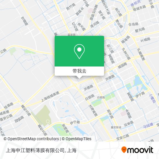 上海申江塑料薄膜有限公司地图