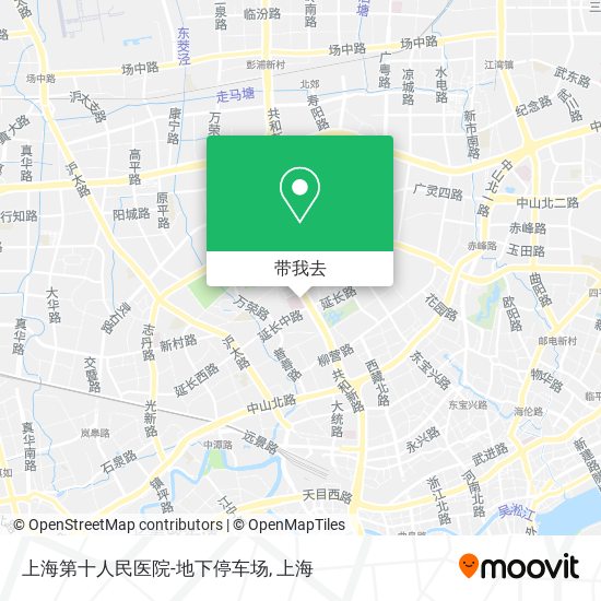 上海第十人民医院-地下停车场地图