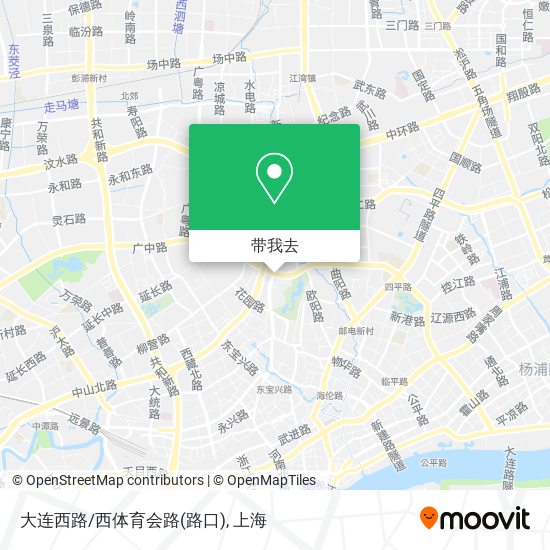大连西路/西体育会路(路口)地图