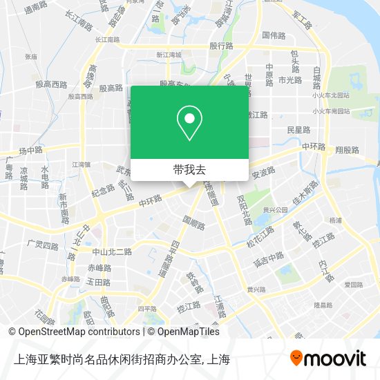 上海亚繁时尚名品休闲街招商办公室地图