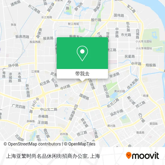 上海亚繁时尚名品休闲街招商办公室地图