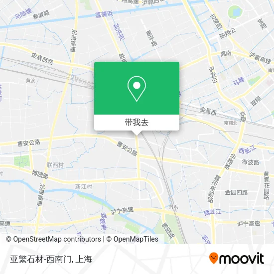 亚繁石材-西南门地图