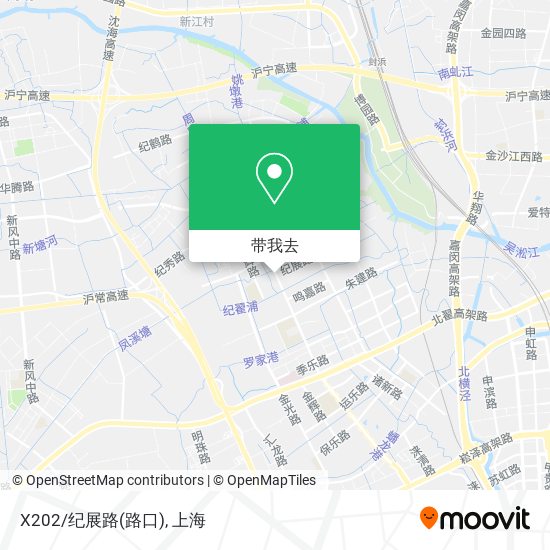 X202/纪展路(路口)地图
