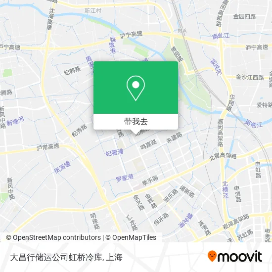 大昌行储运公司虹桥冷库地图