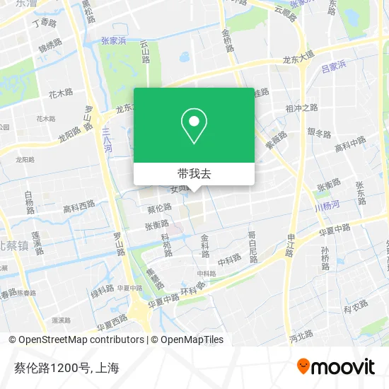 蔡伦路1200号地图