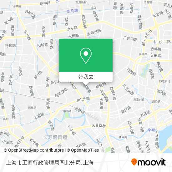 上海市工商行政管理局閘北分局地图