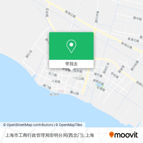 上海市工商行政管理局崇明分局(西北门)地图