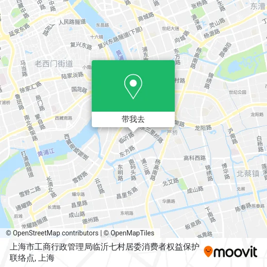 上海市工商行政管理局临沂七村居委消费者权益保护联络点地图