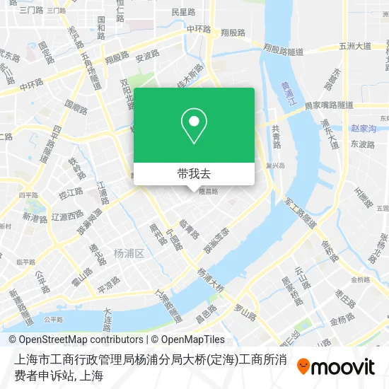 上海市工商行政管理局杨浦分局大桥(定海)工商所消费者申诉站地图