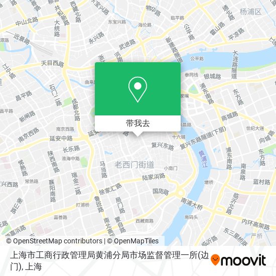 上海市工商行政管理局黄浦分局市场监督管理一所(边门)地图