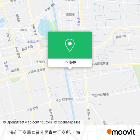 上海市工商局奉贤分局青村工商所地图