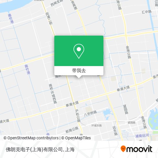 佛朗克电子(上海)有限公司地图
