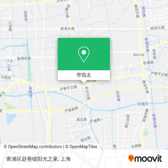 青浦区赵巷镇阳光之家地图