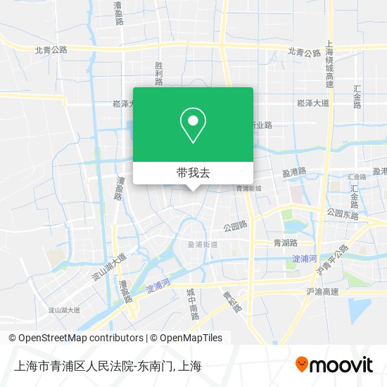 上海市青浦区人民法院-东南门地图
