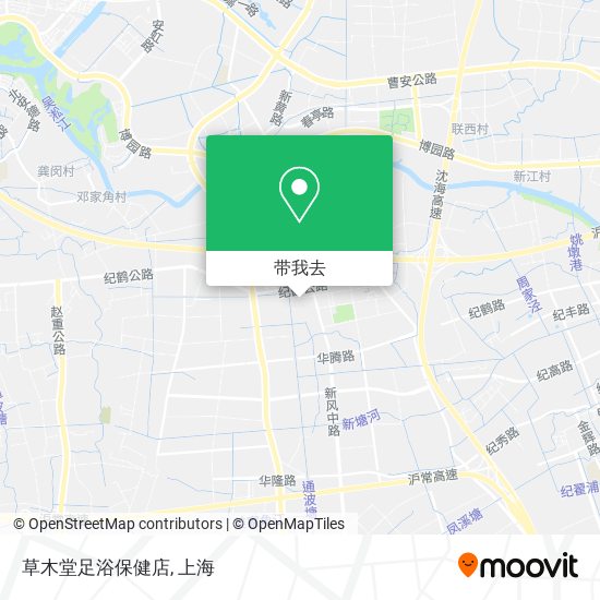 草木堂足浴保健店地图