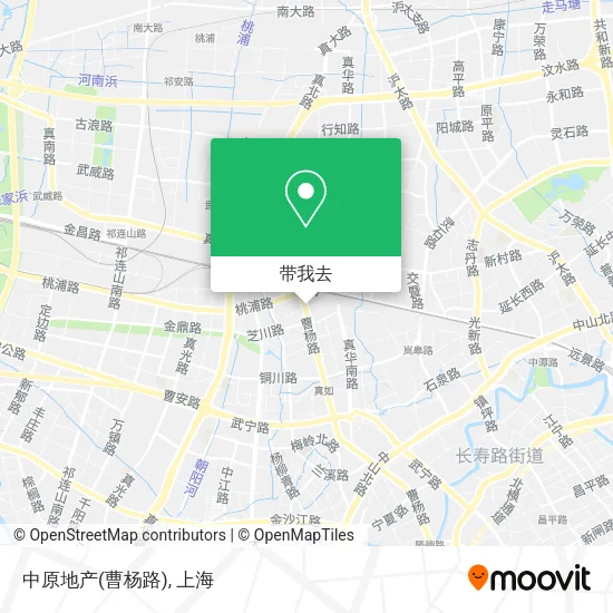 中原地产(曹杨路)地图
