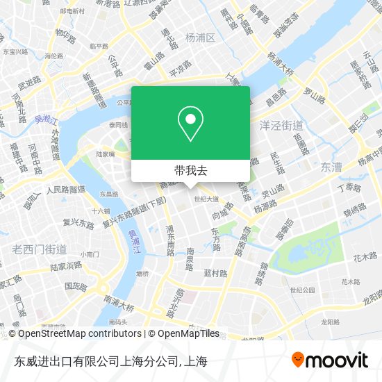 东威进出口有限公司上海分公司地图