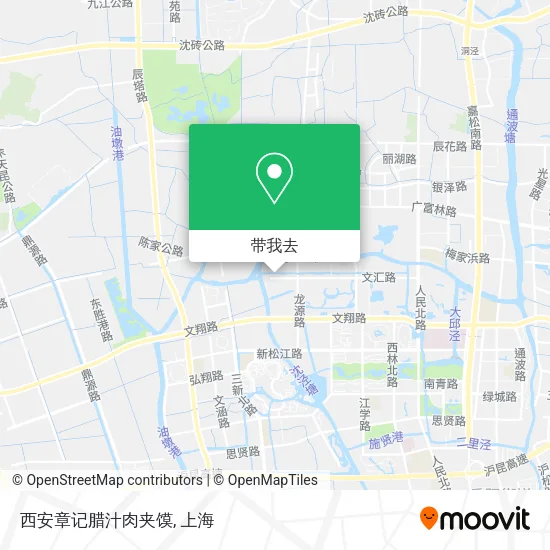 西安章记腊汁肉夹馍地图