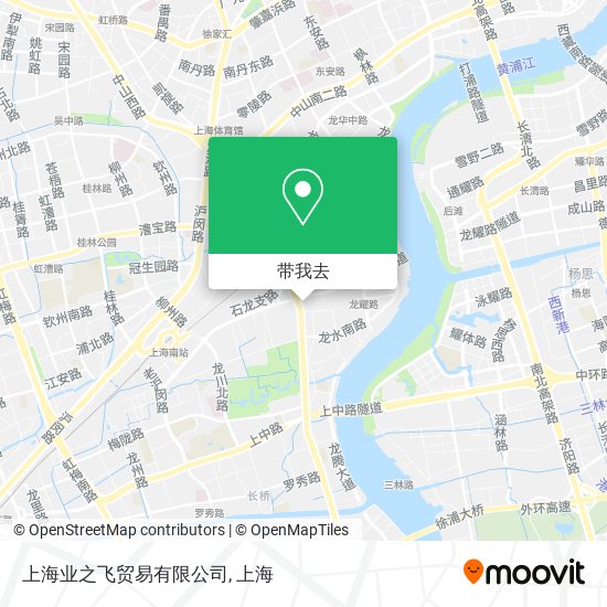 上海业之飞贸易有限公司地图