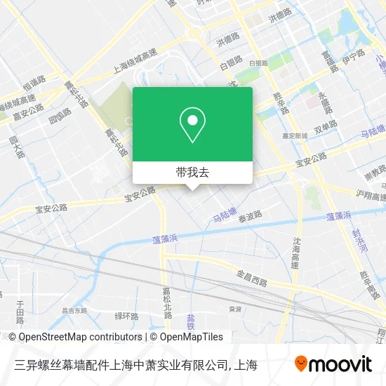 三异螺丝幕墙配件上海中萧实业有限公司地图