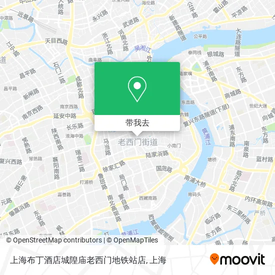 上海布丁酒店城隍庙老西门地铁站店地图