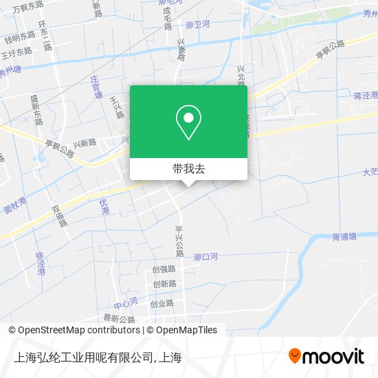 上海弘纶工业用呢有限公司地图