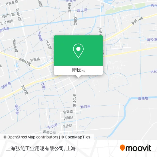 上海弘纶工业用呢有限公司地图