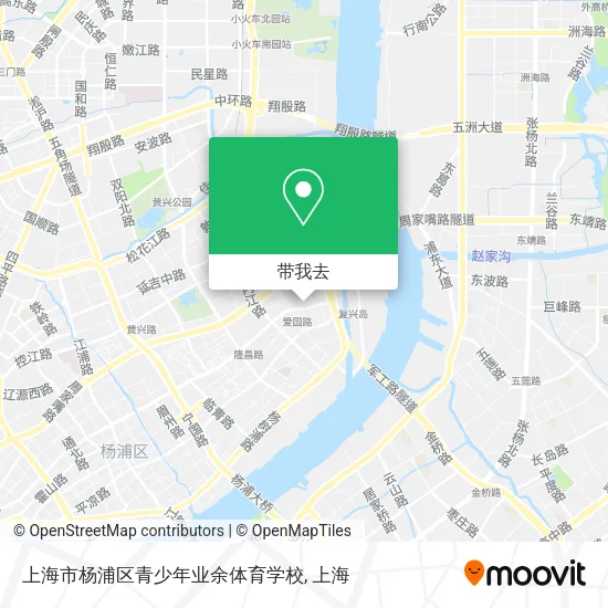 上海市杨浦区青少年业余体育学校地图