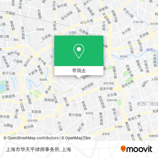 上海市华天平律师事务所地图