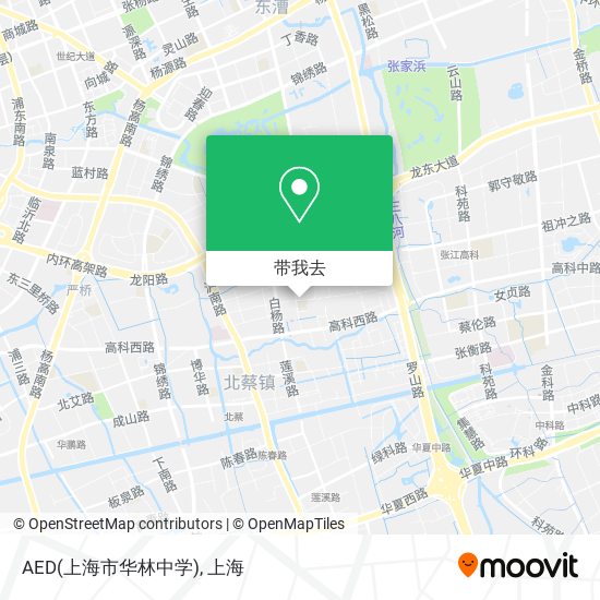 AED(上海市华林中学)地图