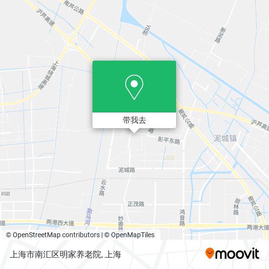 上海市南汇区明家养老院地图