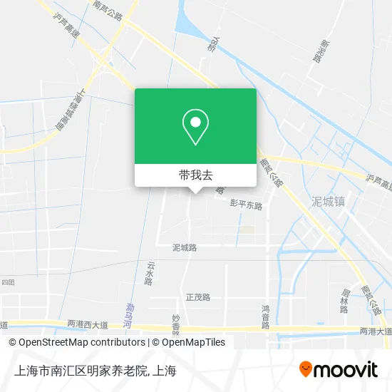上海市南汇区明家养老院地图