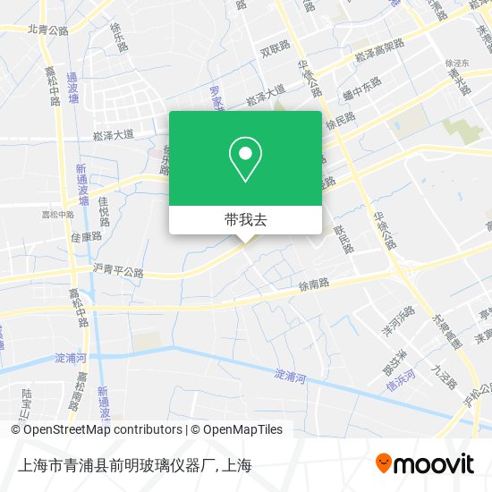 上海市青浦县前明玻璃仪器厂地图