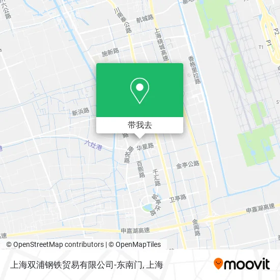 上海双浦钢铁贸易有限公司-东南门地图