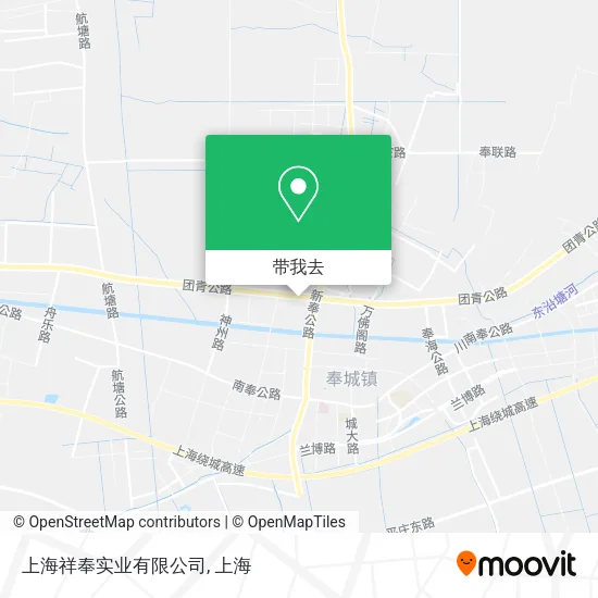 上海祥奉实业有限公司地图
