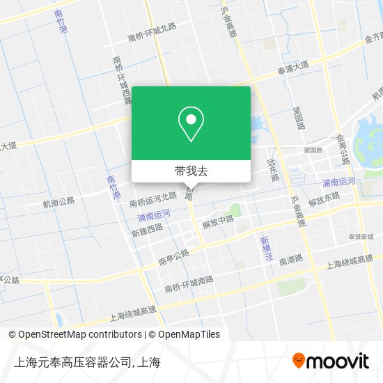 上海元奉高压容器公司地图