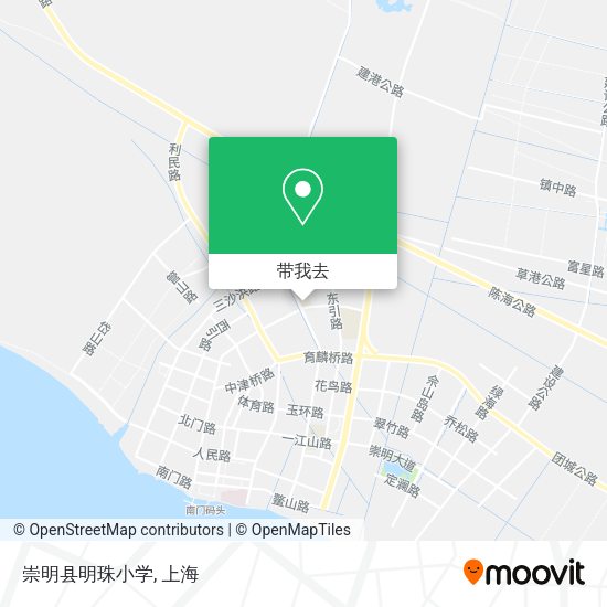 崇明县明珠小学地图
